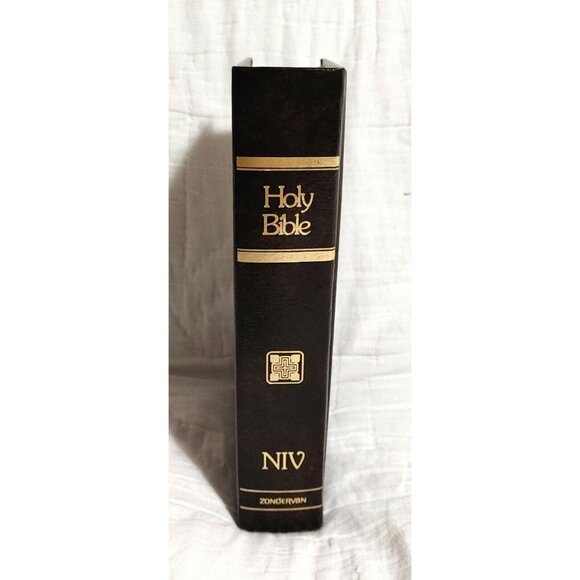 Holy Bible New International Version NIV Brown Hardcover 1979 - Picture 3 of 5